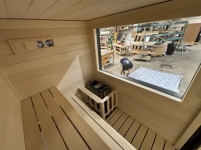 Aspen interior with a large window, in the shop