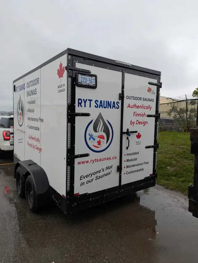Ryt Saunas delivery trailer