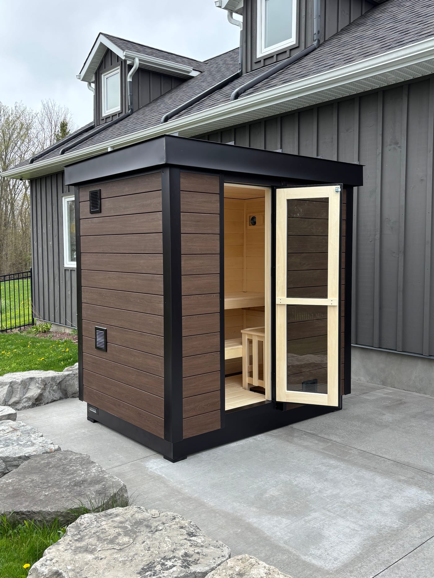 Ryt Sauna build, customer install