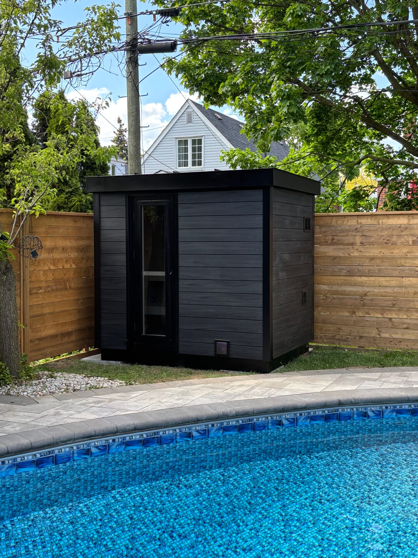 Ryt Sauna build, customer install