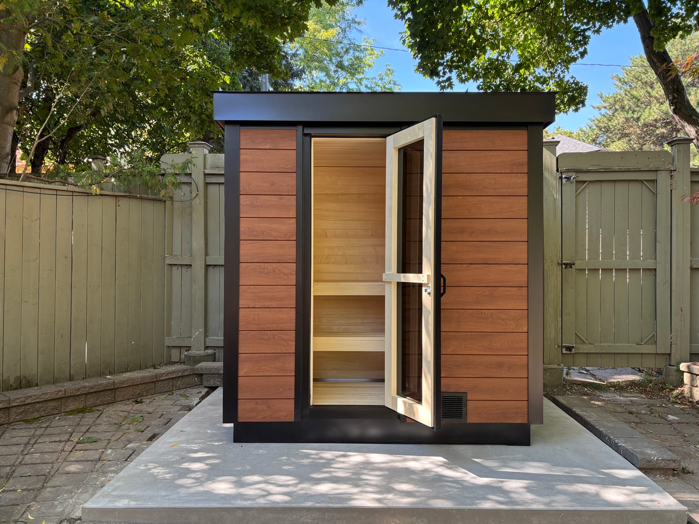 Ryt Sauna build, customer install