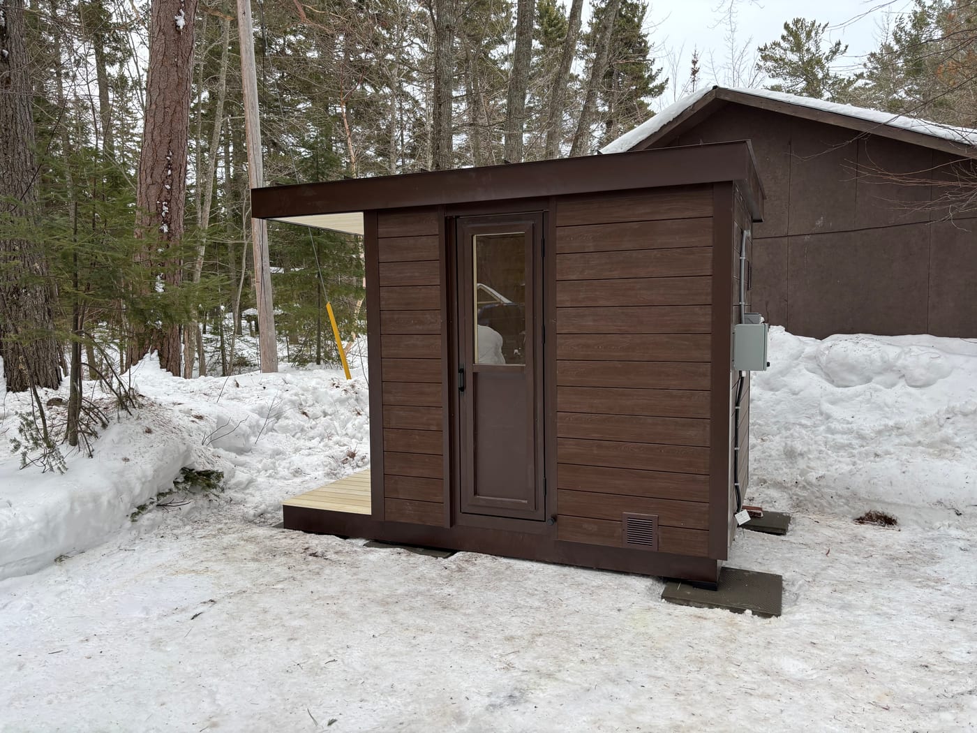 Ryt Sauna build, customer install