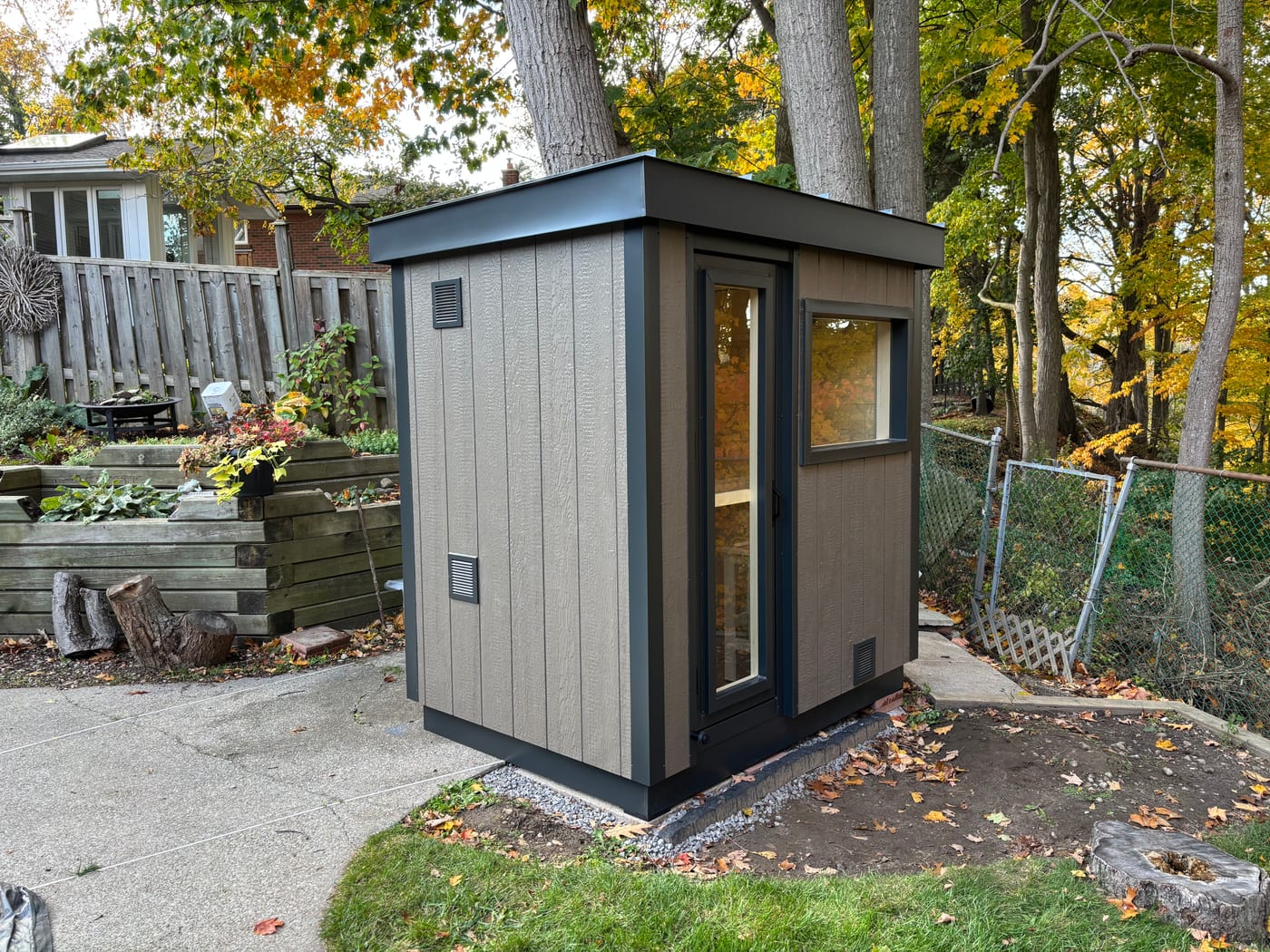 Ryt Sauna build, customer install