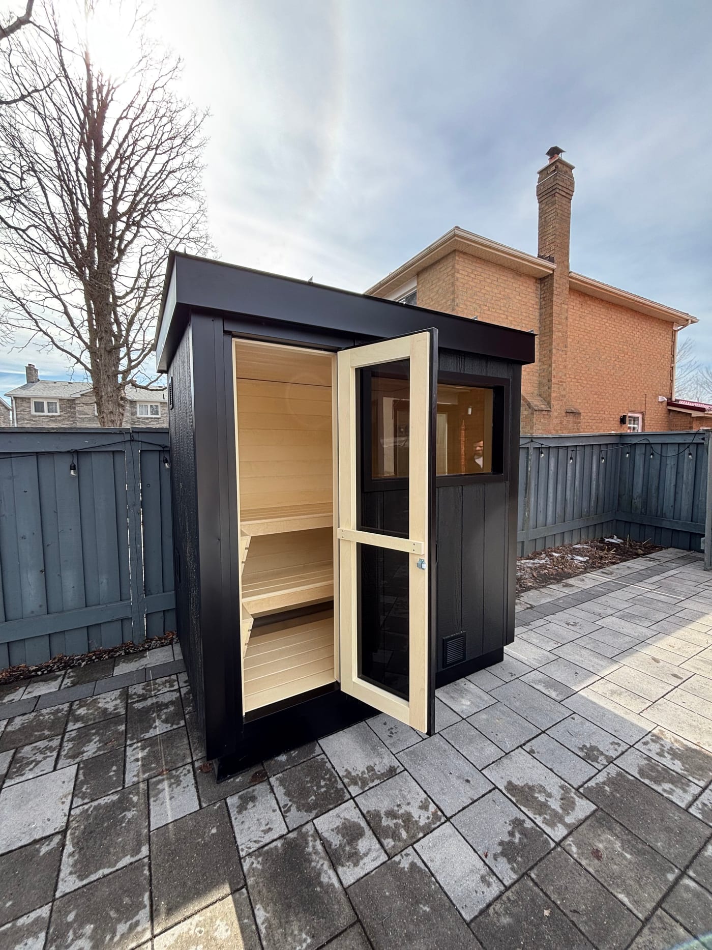 Ryt Sauna build, customer install