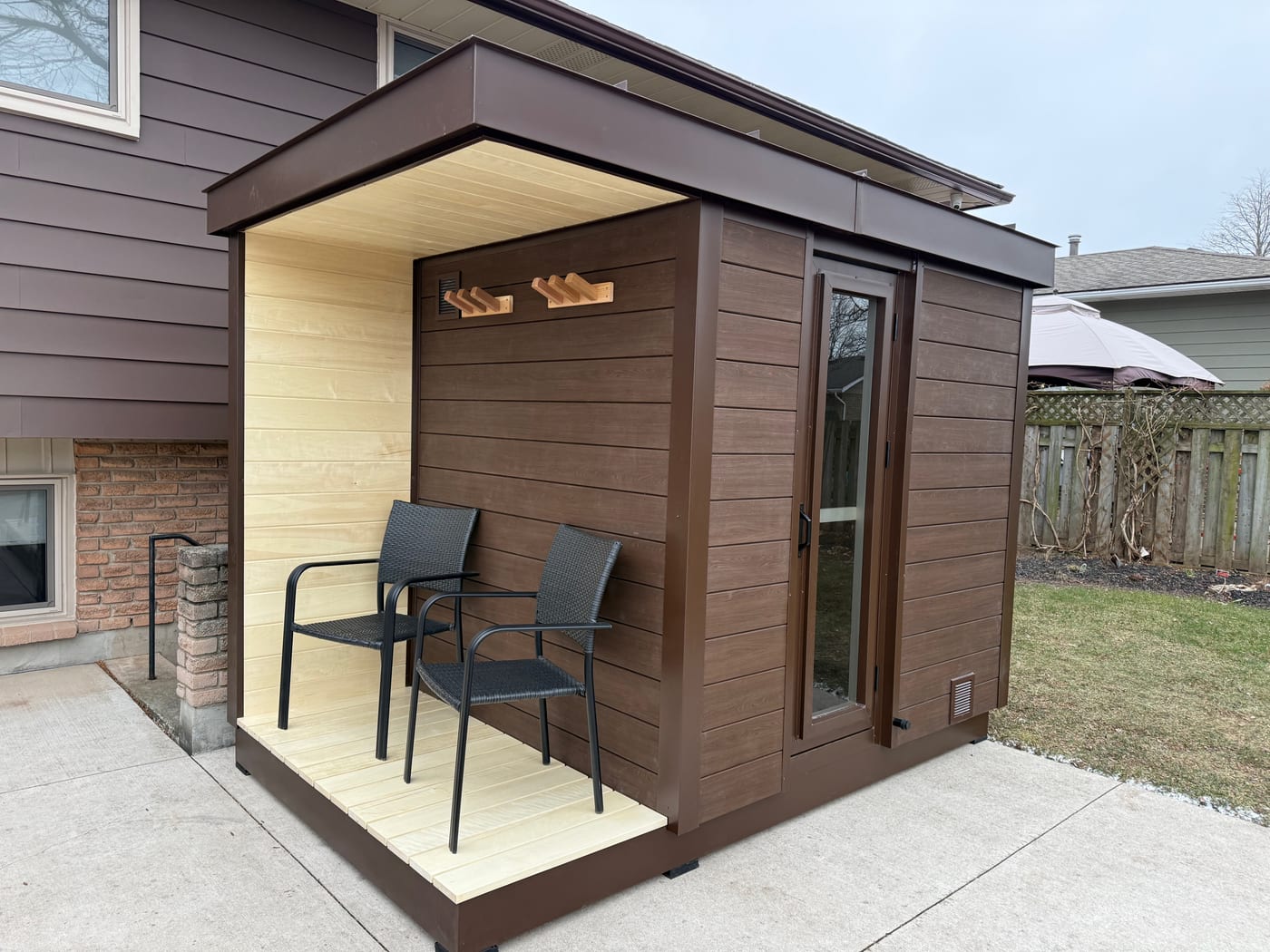 Ryt Sauna build, customer install