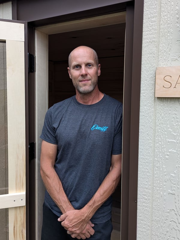 Mark Rytkonen, owner of Ryt Saunas