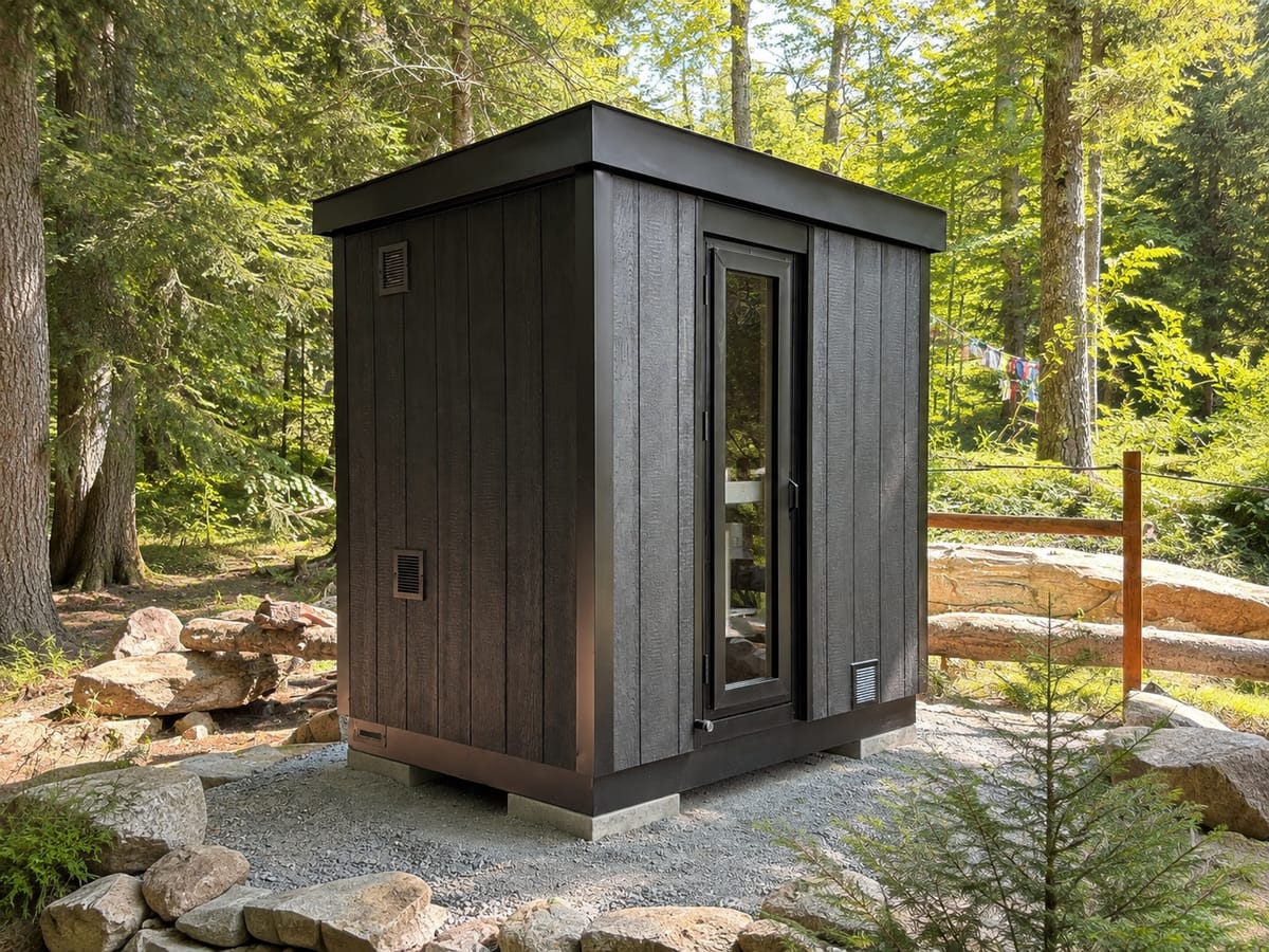 The Löyly (Black Series) outdoor sauna